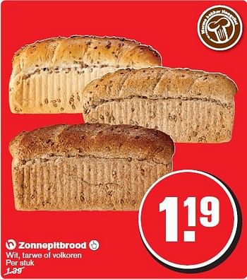 Aanbiedingen Zonnepitbrood - Huismerk - Hoogvliet - Geldig van 13/08/2014 tot 19/08/2014 bij Hoogvliet