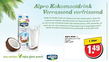 Aanbiedingen Alpro drink - Alpro Soya - Geldig van 13/08/2014 tot 19/08/2014 bij Hoogvliet