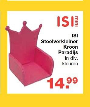 Aanbiedingen Isi stoelverkleiner kroon paradijs - Isi - Geldig van 13/08/2014 tot 10/09/2014 bij Baby & Tiener Megastore