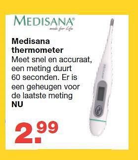 Aanbiedingen Medisana thermometer - Isi - Geldig van 13/08/2014 tot 10/09/2014 bij Baby & Tiener Megastore