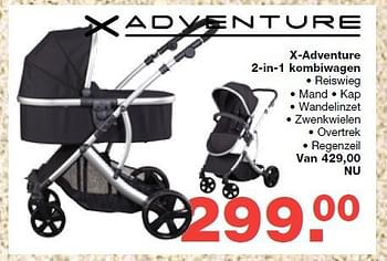 Aanbiedingen X-adventure 2-in-1 kombiwagen - Xadventure - Geldig van 13/08/2014 tot 10/09/2014 bij Baby & Tiener Megastore