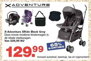 Aanbiedingen X-adventure xride black grey - Xadventure - Geldig van 13/08/2014 tot 10/09/2014 bij Baby & Tiener Megastore