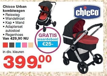 Aanbiedingen Chicco urban kombiwagen - Chicco - Geldig van 13/08/2014 tot 10/09/2014 bij Baby & Tiener Megastore