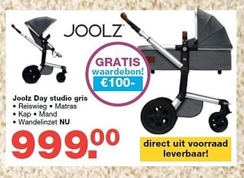 Aanbiedingen Joolz day studio gris - Joolz - Geldig van 13/08/2014 tot 10/09/2014 bij Baby & Tiener Megastore