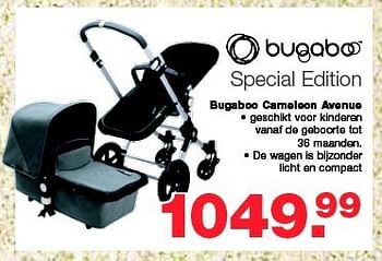 Aanbiedingen Bugaboo cameleon avenue - Bugaboo - Geldig van 13/08/2014 tot 10/09/2014 bij Baby & Tiener Megastore