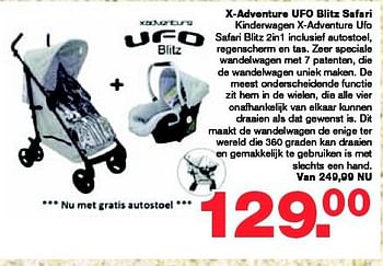 Aanbiedingen X-adventure ufo blitz safari - Xadventure - Geldig van 13/08/2014 tot 10/09/2014 bij Baby & Tiener Megastore