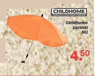 Aanbiedingen Childhome parasol nu - Childhome - Geldig van 13/08/2014 tot 10/09/2014 bij Baby & Tiener Megastore