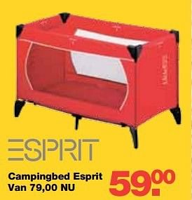 Aanbiedingen Campingbed esprit - Esprit - Geldig van 13/08/2014 tot 10/09/2014 bij Baby & Tiener Megastore