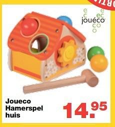 Aanbiedingen Joueco hamerspel huis - Jouéco - Geldig van 13/08/2014 tot 10/09/2014 bij Baby & Tiener Megastore