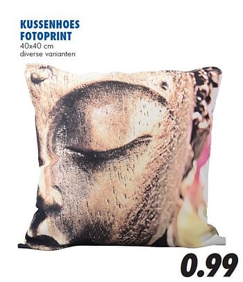 Aanbiedingen Kussenhoes fotoprint - Huismerk - Action - Geldig van 13/08/2014 tot 14/09/2014 bij Action