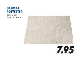 Aanbiedingen Badmat polyester - Huismerk - Action - Geldig van 13/08/2014 tot 14/09/2014 bij Action