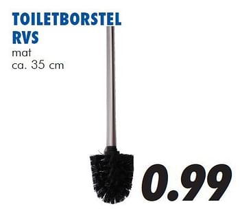 Aanbiedingen Toiletborstel rvs - Huismerk - Action - Geldig van 13/08/2014 tot 14/09/2014 bij Action