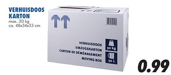Aanbiedingen Verhuisdoos karton - Huismerk - Action - Geldig van 13/08/2014 tot 14/09/2014 bij Action
