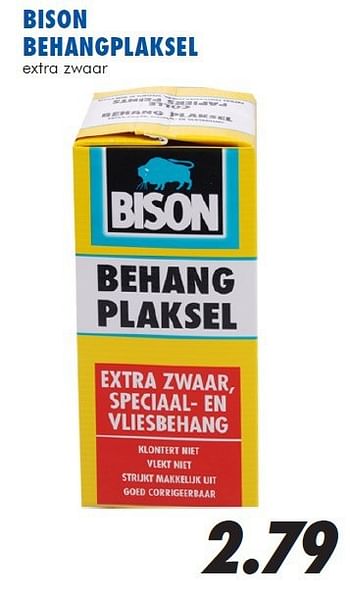 Aanbiedingen Bison behangplaksel - Bison - Geldig van 13/08/2014 tot 14/09/2014 bij Action