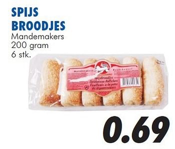 Aanbiedingen Spijs broodjes - Huismerk - Action - Geldig van 13/08/2014 tot 14/09/2014 bij Action