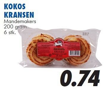 Aanbiedingen Kokos kransen - Mandemakers - Geldig van 13/08/2014 tot 14/09/2014 bij Action