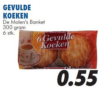 Aanbiedingen Gevulde koeken - De Molens Banket - Geldig van 13/08/2014 tot 14/09/2014 bij Action