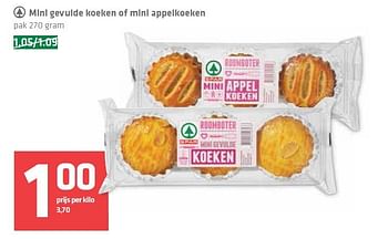 Aanbiedingen Mini gevulde koeken of mini appelkoeken - Spar - Geldig van 14/08/2014 tot 20/08/2014 bij Spar