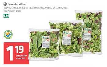 Aanbiedingen Luxe slazakken - Spar - Geldig van 14/08/2014 tot 20/08/2014 bij Spar