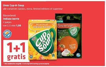 Aanbiedingen Unox cup-a-soup - Unox - Geldig van 14/08/2014 tot 20/08/2014 bij Spar