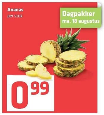 Aanbiedingen Ananas - Huismerk - Spar  - Geldig van 14/08/2014 tot 20/08/2014 bij Spar