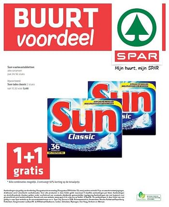Aanbiedingen Sun vaatwastabletten - Sun - Geldig van 14/08/2014 tot 20/08/2014 bij Spar