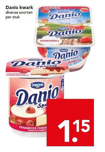 Aanbiedingen Danio kwark - Danio - Geldig van 17/08/2014 tot 23/08/2014 bij Deen Supermarkten