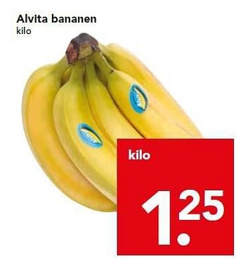Aanbiedingen Alvita bananen - Huismerk deen supermarkt - Geldig van 17/08/2014 tot 23/08/2014 bij Deen Supermarkten