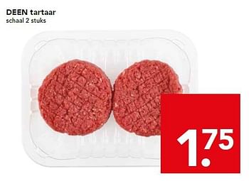 Aanbiedingen Deen tartaar - Huismerk deen supermarkt - Geldig van 17/08/2014 tot 23/08/2014 bij Deen Supermarkten