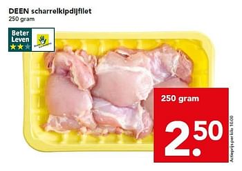 Aanbiedingen Deen scharrelkipdijfilet - Huismerk deen supermarkt - Geldig van 17/08/2014 tot 23/08/2014 bij Deen Supermarkten
