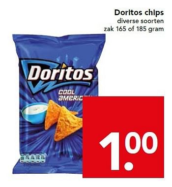 Aanbiedingen Doritos chips - Doritos - Geldig van 17/08/2014 tot 23/08/2014 bij Deen Supermarkten