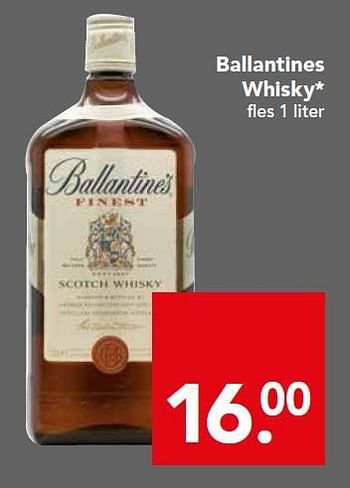 Aanbiedingen Ballantines whisky - Ballantine's - Geldig van 17/08/2014 tot 23/08/2014 bij Deen Supermarkten