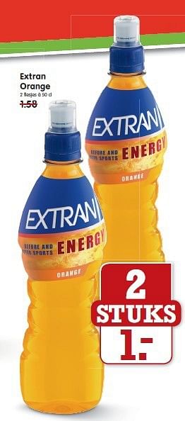 Aanbiedingen Extran orange - Extran energy - Geldig van 17/08/2014 tot 23/08/2014 bij Em-té