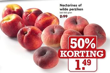Aanbiedingen Nectarines of wilde perziken - Huismerk - Em-té - Geldig van 17/08/2014 tot 23/08/2014 bij Em-té
