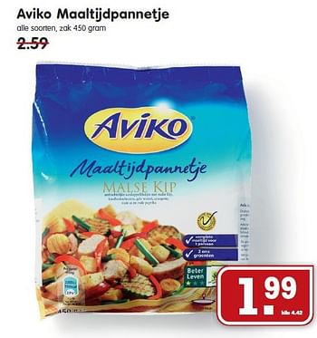 Aanbiedingen Aviko maaltijdpannetje - Aviko - Geldig van 17/08/2014 tot 23/08/2014 bij Em-té