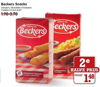 Aanbiedingen Beckers snacks - Beckers - Geldig van 17/08/2014 tot 23/08/2014 bij Em-té