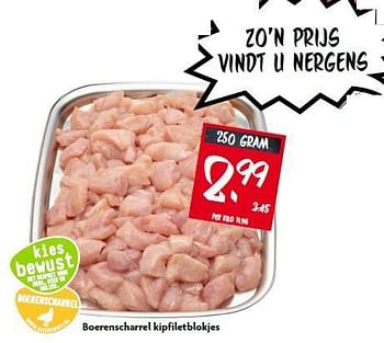Aanbiedingen Boerenscharrel kipfiletblokjes - Huismerk - Deka Markt - Geldig van 17/08/2014 tot 23/08/2014 bij Deka Markt