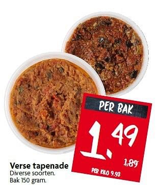 Aanbiedingen Verse tapenade - Huismerk - Deka Markt - Geldig van 17/08/2014 tot 23/08/2014 bij Deka Markt