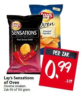 Aanbiedingen Lay`s sensations of oven - Lay's - Geldig van 17/08/2014 tot 23/08/2014 bij Deka Markt