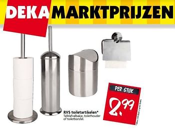 Aanbiedingen Rvs toiletartikelen - Huismerk - Deka Markt - Geldig van 17/08/2014 tot 23/08/2014 bij Deka Markt