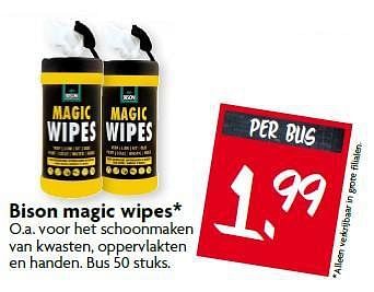 Aanbiedingen Bison magic wipes - Bison - Geldig van 17/08/2014 tot 23/08/2014 bij Deka Markt