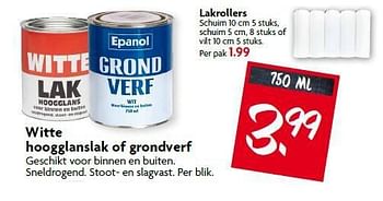 Aanbiedingen Witte hoogglanslak of grondverf - Epanol - Geldig van 17/08/2014 tot 23/08/2014 bij Deka Markt