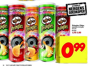Aanbiedingen Pringles chips - Pringles - Geldig van 17/08/2014 tot 23/08/2014 bij Plus