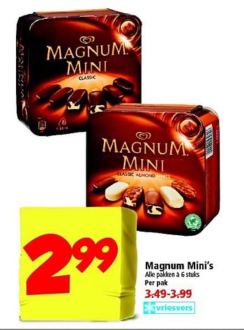 Aanbiedingen Magnum mini`s - Ola - Geldig van 17/08/2014 tot 23/08/2014 bij Plus