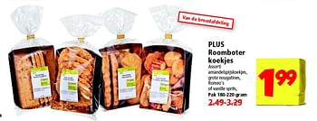 Aanbiedingen Plus roomboter koekjes - Huismerk - Plus - Geldig van 17/08/2014 tot 23/08/2014 bij Plus