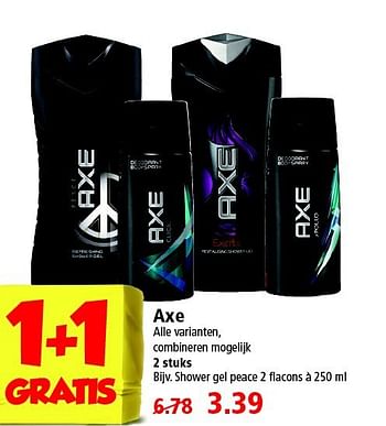 Aanbiedingen Axe - Axe - Geldig van 17/08/2014 tot 23/08/2014 bij Plus