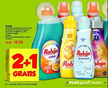 Aanbiedingen Robijn - Robijn - Geldig van 17/08/2014 tot 23/08/2014 bij Plus