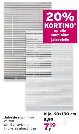 Aanbiedingen Jaloezie aluminium - Huismerk - Leen Bakker - Geldig van 17/08/2014 tot 30/08/2014 bij Leen Bakker