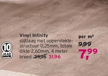 Aanbiedingen Vinyl infinity - Huismerk - Leen Bakker - Geldig van 17/08/2014 tot 30/08/2014 bij Leen Bakker