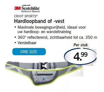 Aanbiedingen Hardloopband of -vest - Crivit Sports - Geldig van 18/08/2014 tot 20/08/2014 bij Lidl